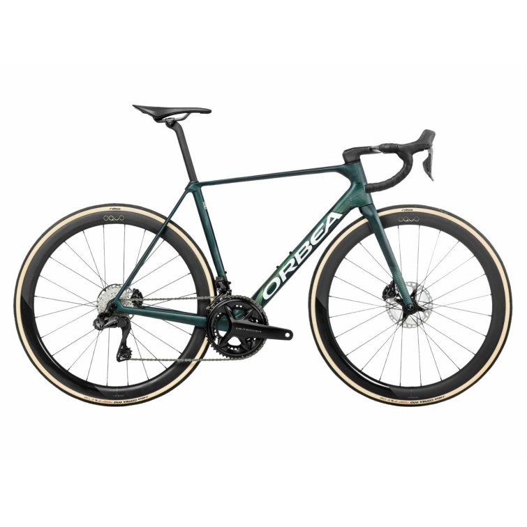 Orbea Vélo Route Orca M20i LTD PWR Escape Green / Carbon View Matt - Purebike