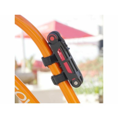 Qloc Security Antivol pliant 850 mm avec support - Purebike