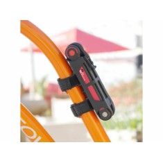 Qloc Security Antivol pliant 850 mm avec support - Purebike