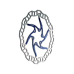 Disque de frein ARO-08 Bleu - Frein à Disque VTT - Disques VTT
