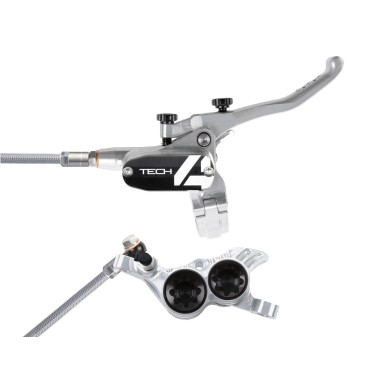 Hope Frein à disque arrière Tech 4 V4 Argent / Noir - Purebike
