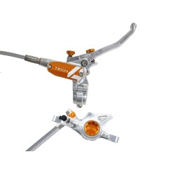 Hope Frein à disque arrière Tech 4 X2 Argent / Orange - Purebike