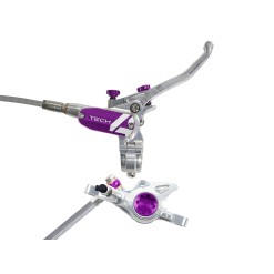 Hope Frein à disque arrière Tech 4 X2 Argent / Violet - Purebike