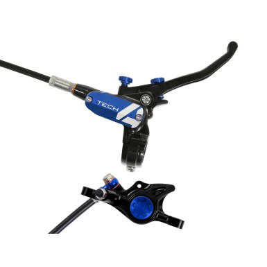 Hope Frein à disque arrière Tech 4 X2 Noir / Bleu - Purebike