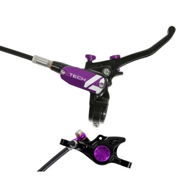 Hope Frein à disque arrière Tech 4 X2 Noir / Violet - Purebike