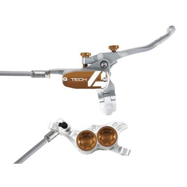 Hope Frein à disque arrière Tech 4 X2 Argent / Bronze - Purebike
