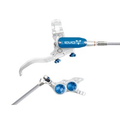Hope Frein à disque arrière Tech 4 EVO TR4 - Argent / Bleu - Purebike