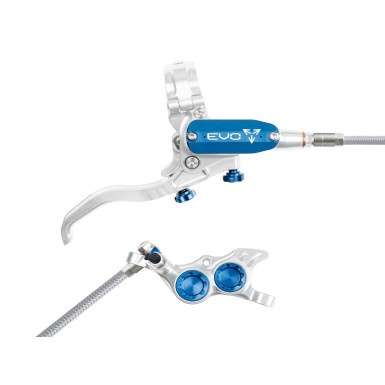 Hope Frein à disque arrière Tech 4 EVO TR4 - Argent / Bleu - Purebike