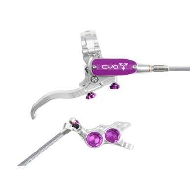 Hope Frein à disque arrière Tech 4 EVO TR4 - Argent / Violet - Purebike