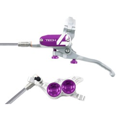 Frein à disque avant Tech 4 V4 Argent / Violet