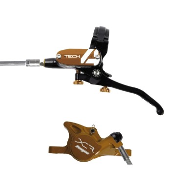Hope Frein à disque avant Tech 4 X2 Noir/Bronze - Purebike