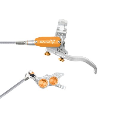 Hope Frein à disque avant Tech 4 EVO TR4 - Argent / Orange - Purebike