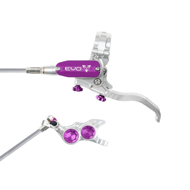 Hope Frein à disque avant Tech 4 EVO TR4 - Argent / Violet - Purebike