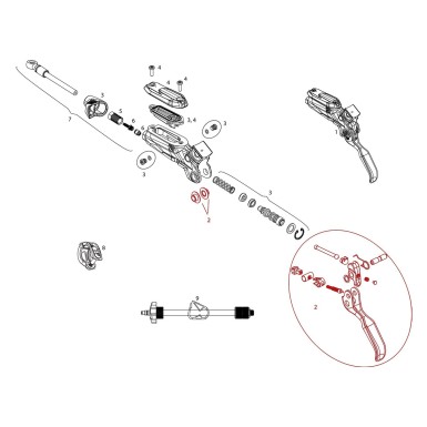 Sram Levier aluminium pour Code R (2018 et +) - Purebike