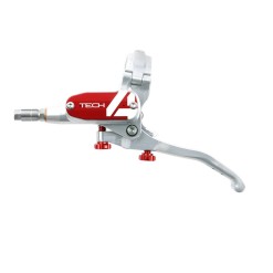 Hope Maitre cylindre complet Tech 4 Argent / Rouge - Gauche - Purebike