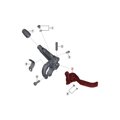 Shimano Levier carbone pour XTR M9020 - Purebike