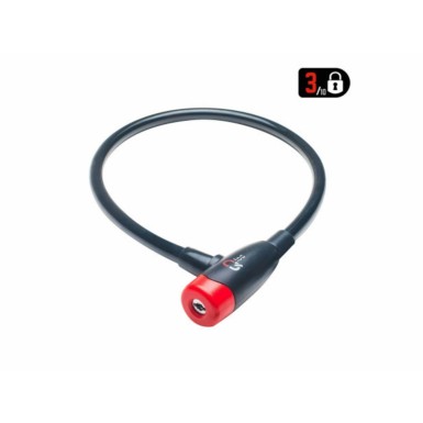 Qloc Security Antivol Câble à clé Ø12 - 650mm - Purebike