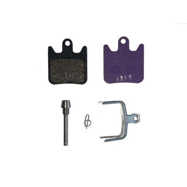 Hope Plaquettes de frein pour étrier XCR et Race X2 - Violettes (Organique support alu) - Purebike