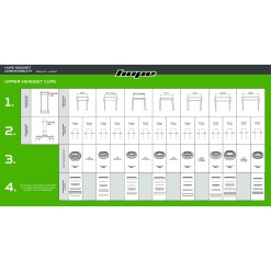 Hope Cuvette de direction supérieure Pick'n'Mix HSC8 (IS42/28,6) - Purebike