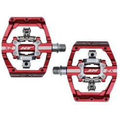 Pédales DH Race X2 Rouge - Pédales VTT automatiques - Purebike