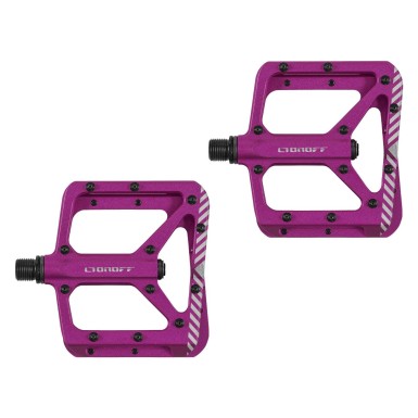 Pédales OnOff Shield V2 Fuchsia - Pédales plates - PureBike
