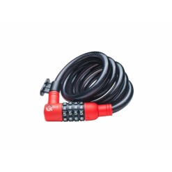 Qloc Security Antivol Spirale à chiffre Ø12 - 1500mm - avec support - Purebike