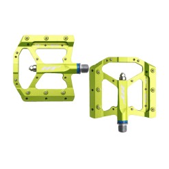 Pédales plates Evo AE05 vert HT Components - Accessoires - Purebike
