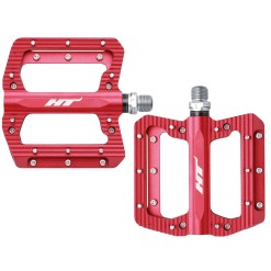 Pédales plates Nano ANS01 Rouge - Accessoires VTT - Purebike