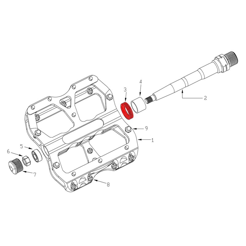 Reverse Components Kit joints d'axe pour pédales Escape - Purebike