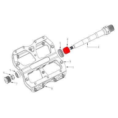 Reverse Components Kit bagues DU pour pédales Escape - Purebike