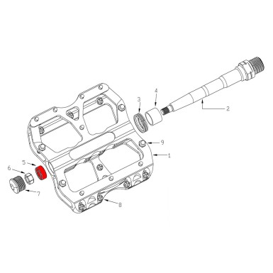 Reverse Components Kit roulements pour pédales Escape - Purebike