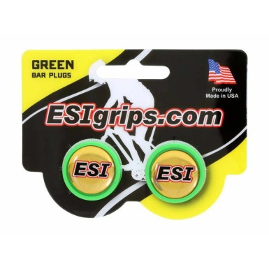 ESI Embouts de guidon Vert fluo - Purebike