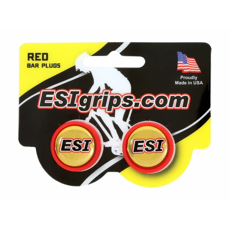 ESI Embouts de guidon Rouge - Purebike
