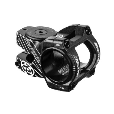 Reverse Components Potence Black-One D-2 31.8 mm et 35 mm - Noir / Blanc - Purebike