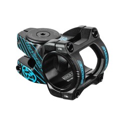 Reverse Components Potence Black-One D-2 31.8 mm et 35 mm - Noir / Bleu - Purebike