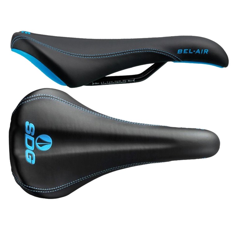 SDG Selle Bel Air RL Acier - Noir / Bleu - Purebike
