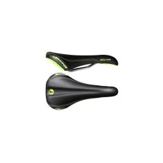 Selle Bel Air RL Cro-Mo - Noir - Noir / Vert - Selles VTT - Selles tiges télescopiques ou rigides - Purebike - Materiel Velo, Ac