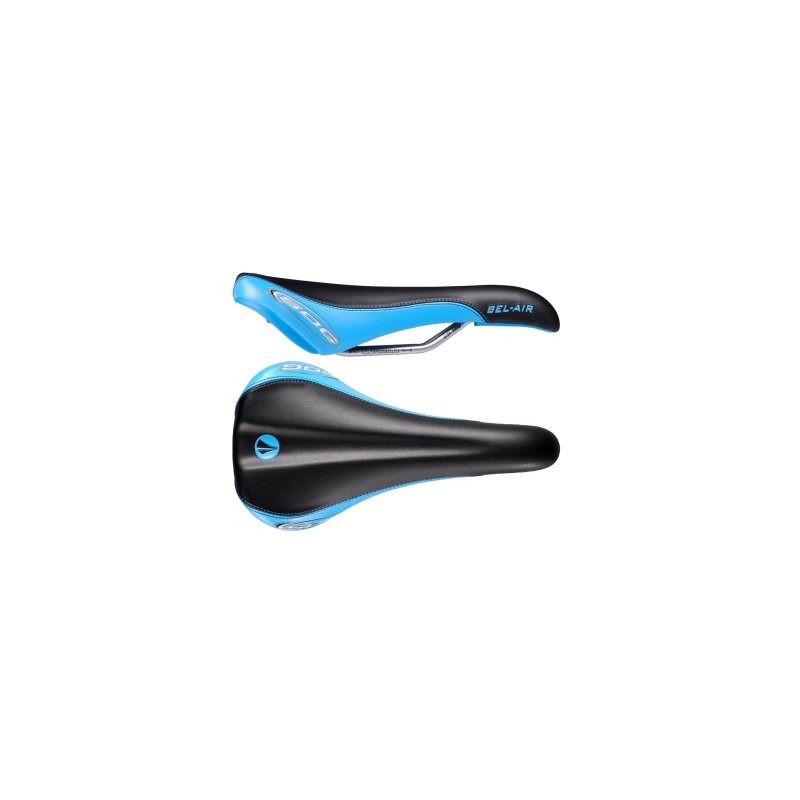 Selle Bel Air RL Cro-Mo - Noir / Bleu - Selles VTT - Selles tiges télescopiques ou rigides - Purebike - Materiel Velo, Accessoir