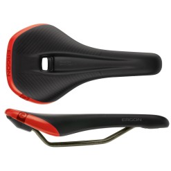 Ergon Selle SM Pro Homme Risky Noir/Rouge - Purebike
