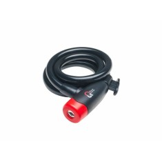 Qloc Security Antivol Spirale à clé Ø8 - 1500mm - avec support - Purebike
