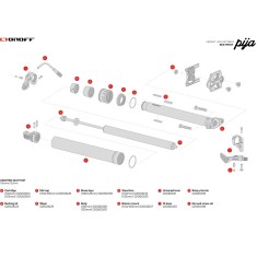 OnOff Kit de bagues de guidage pour tige de selle télescopique Pija - Purebike