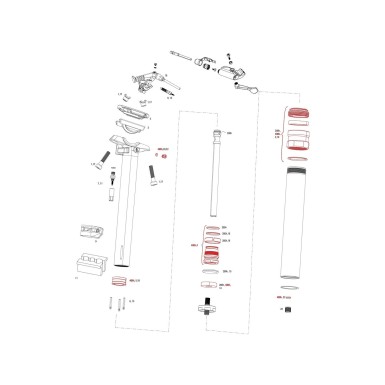 Rock Shox Kit entretien 400h/2 ans pour Reverb B1 (2017 et +) - Purebike