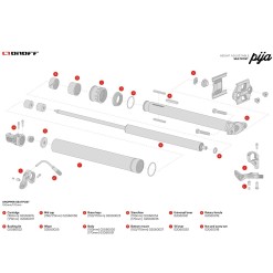 OnOff Clavettes de guidage pour Pija (X3) - Purebike
