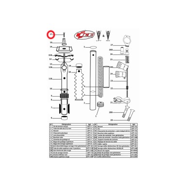 Vis de chariot supérieur pour tige de selle Ice Lift - PureBike