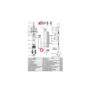 Tube inférieur pour Lift V8 - Pièces détachées - PureBike