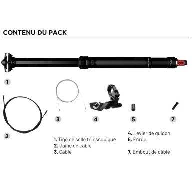 Tige de selle télescopique Pija 31.6