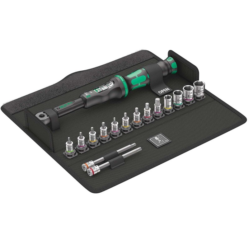 Wera Clé dynamométrique Bicycle Set Torque 1, 2.5-25 Nm, 16 pièces - Purebike
