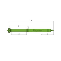 Tige de selle télescopique Revive "1 by" 31,6 X 160 mm - Purebike