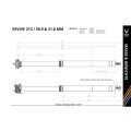 BikeYoke Tige de selle télescopique Revive sans remote - 30,9 X 213 mm - 582 mm - Purebike