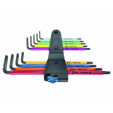 Wera Jeu de clés mâles coudées TORX HF 1 (9 pièces) - Version longue - Purebike